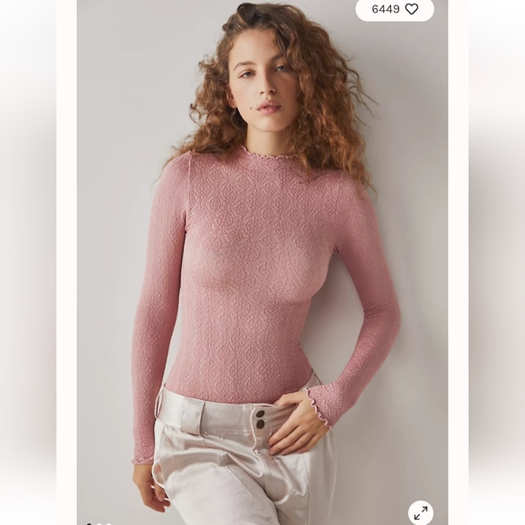 Free People Tops - Free people Mara mockneck bodysuit. NWOT. Womens xs/s